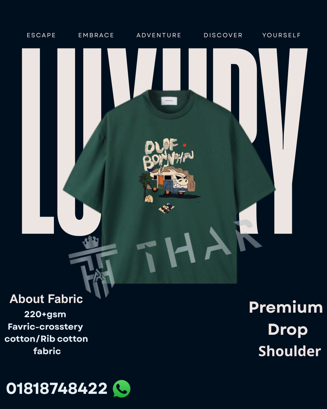 Drop shoulder T-shirt