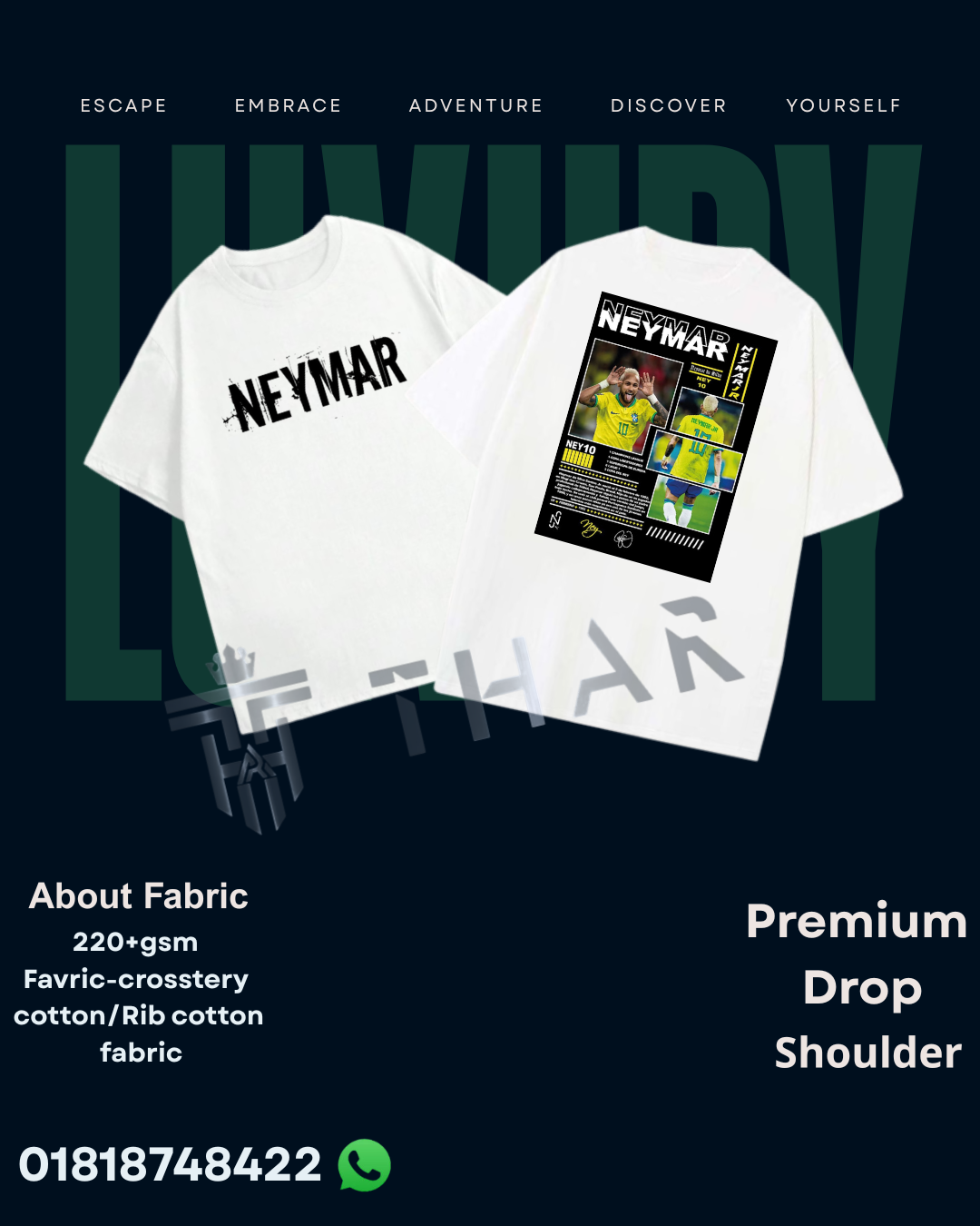 Drop shoulder T-shirt