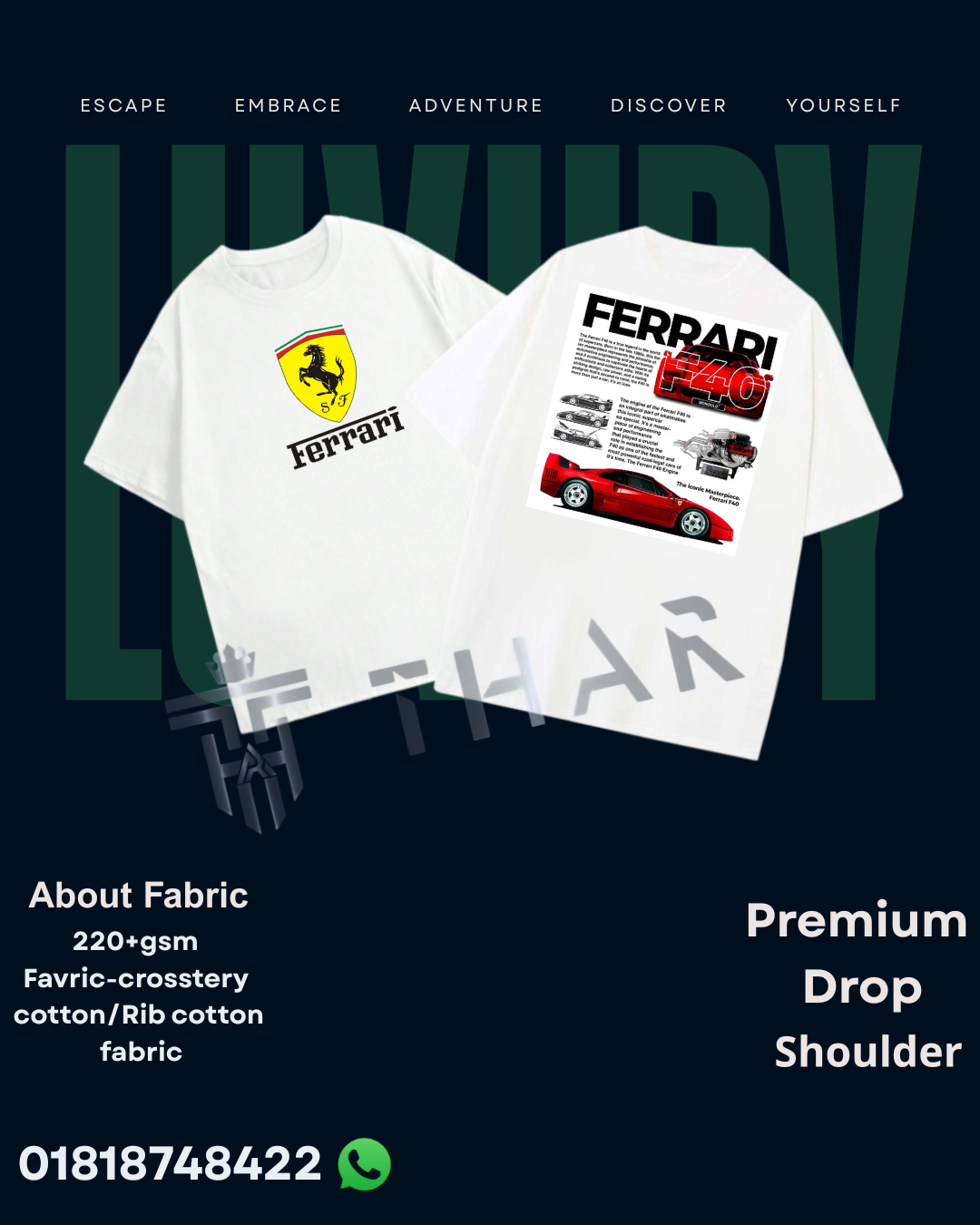 Drop shoulder T-shirt