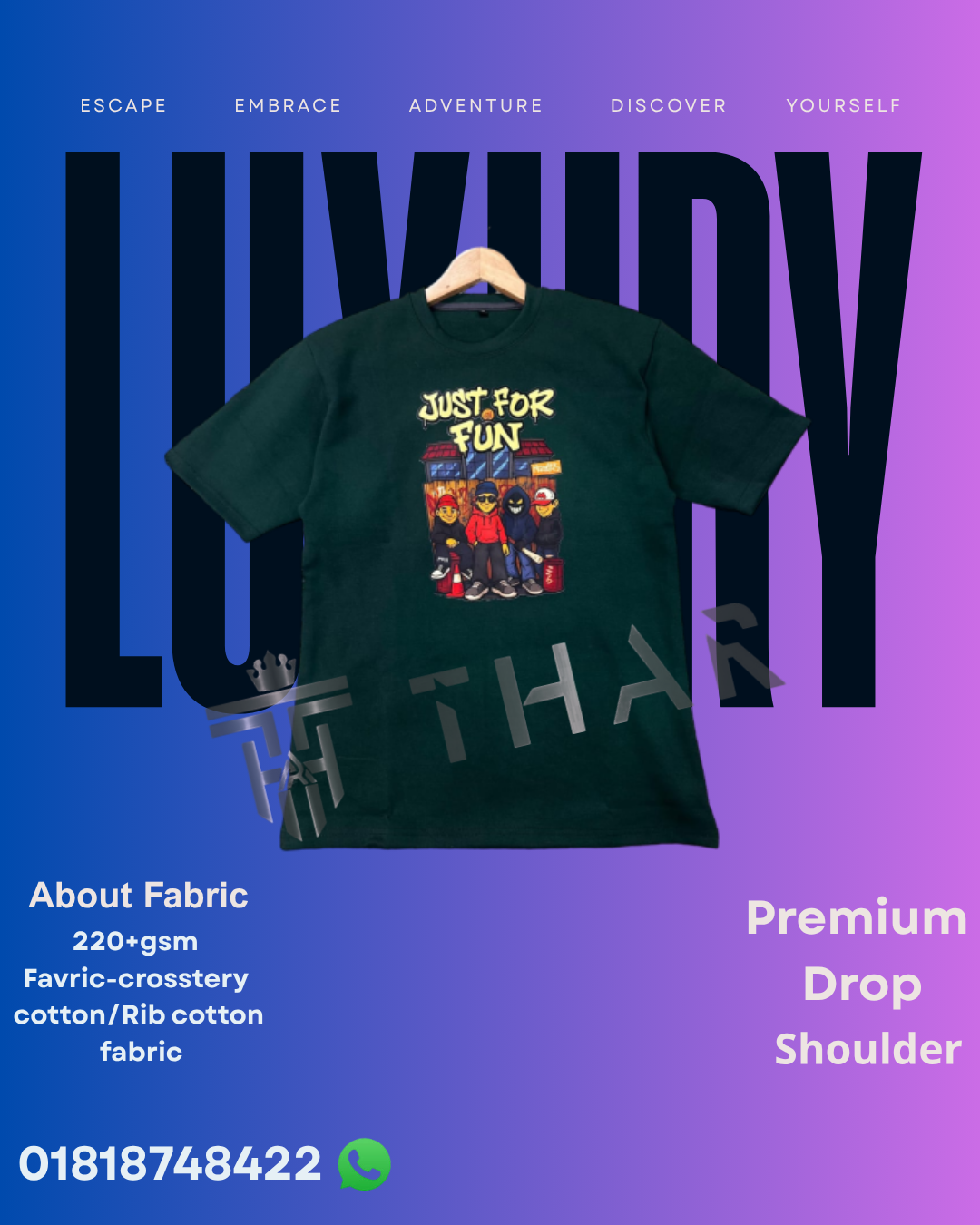 Drop shoulder Tshirt