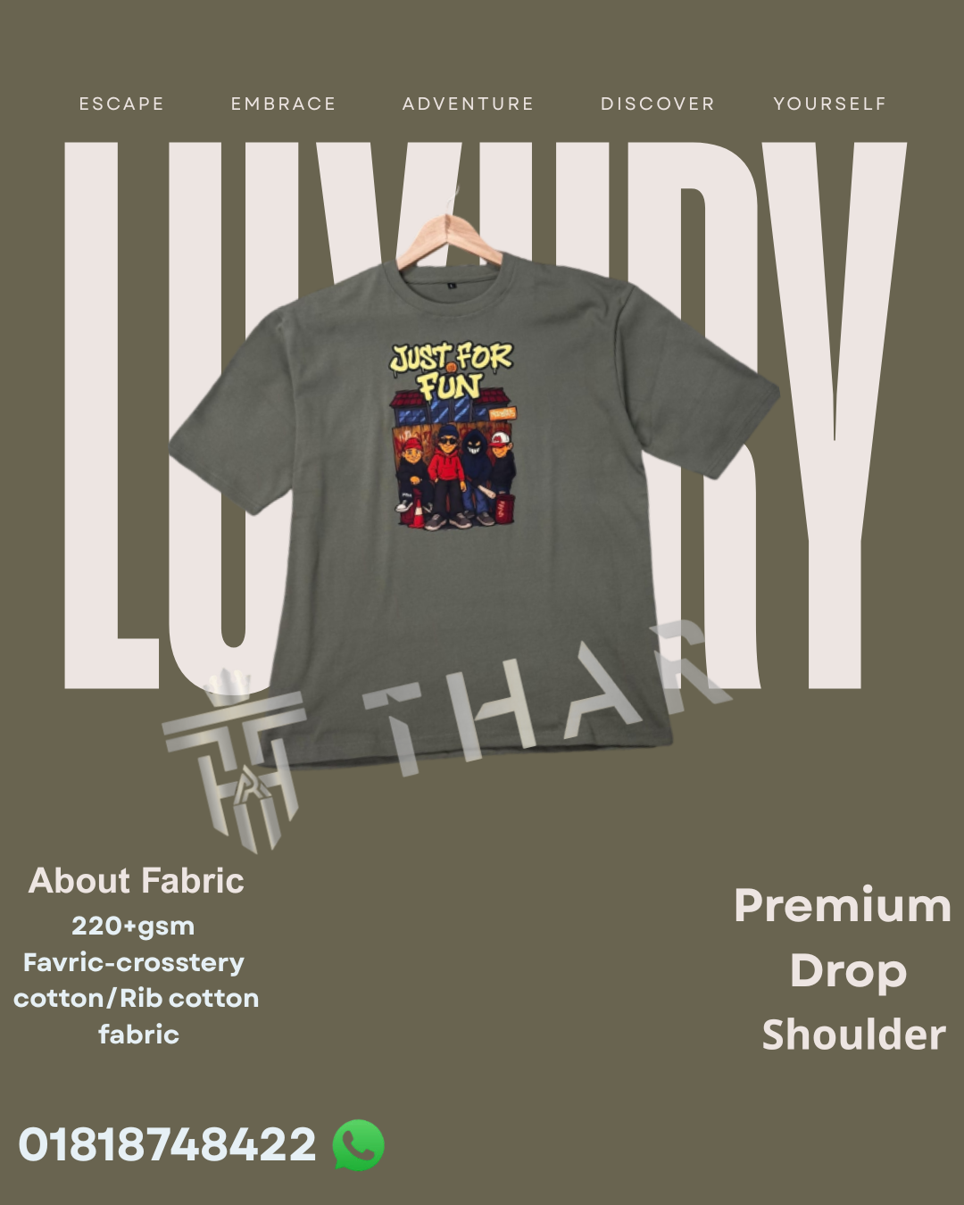 Drop shoulder Tshirt