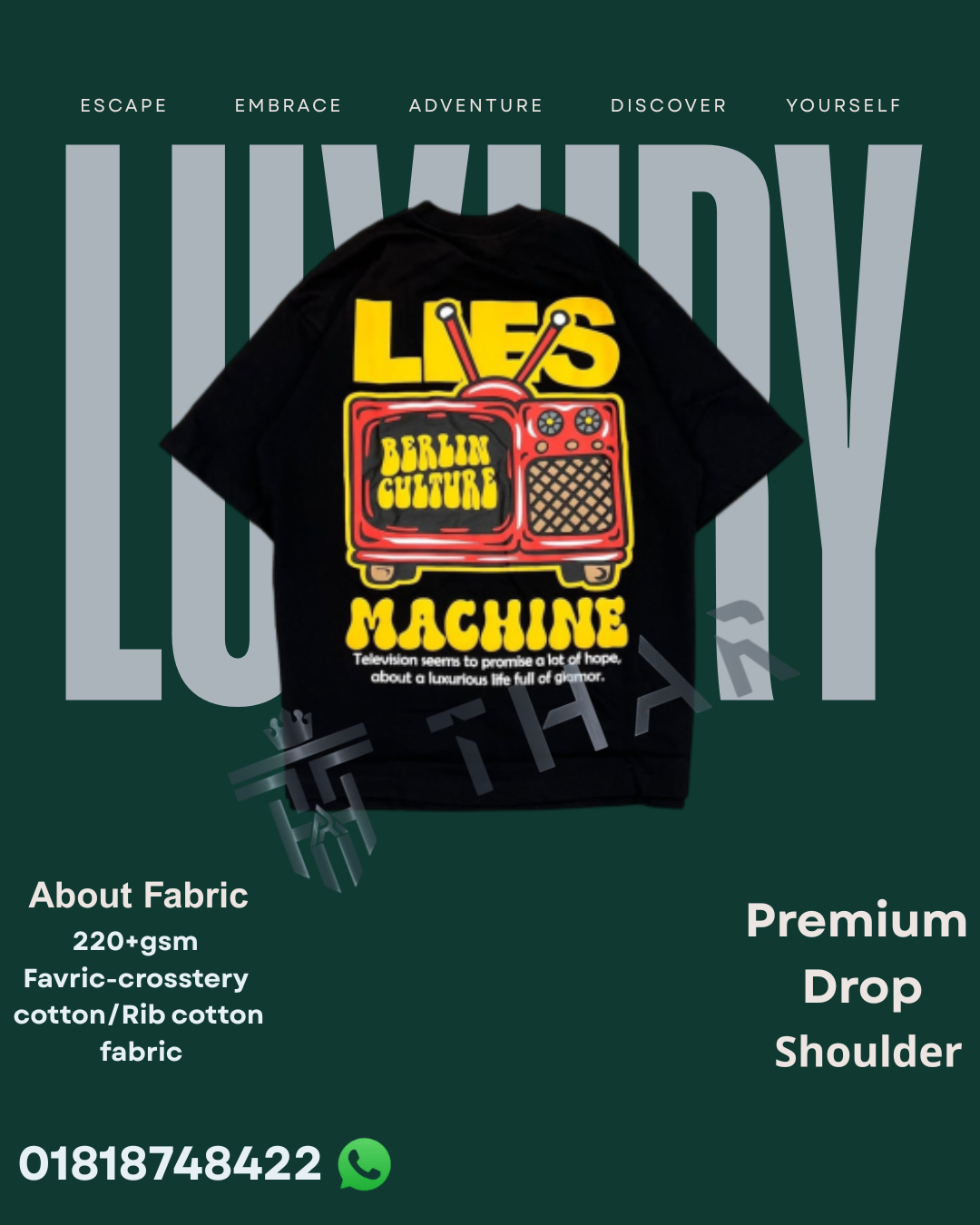 Drop shoulder Tshirt