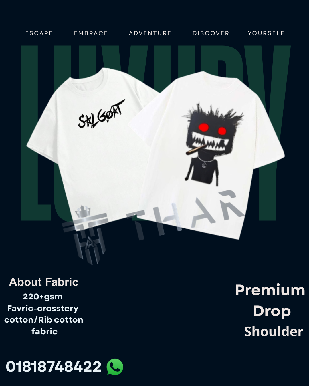 Drop shoulder Tshirt